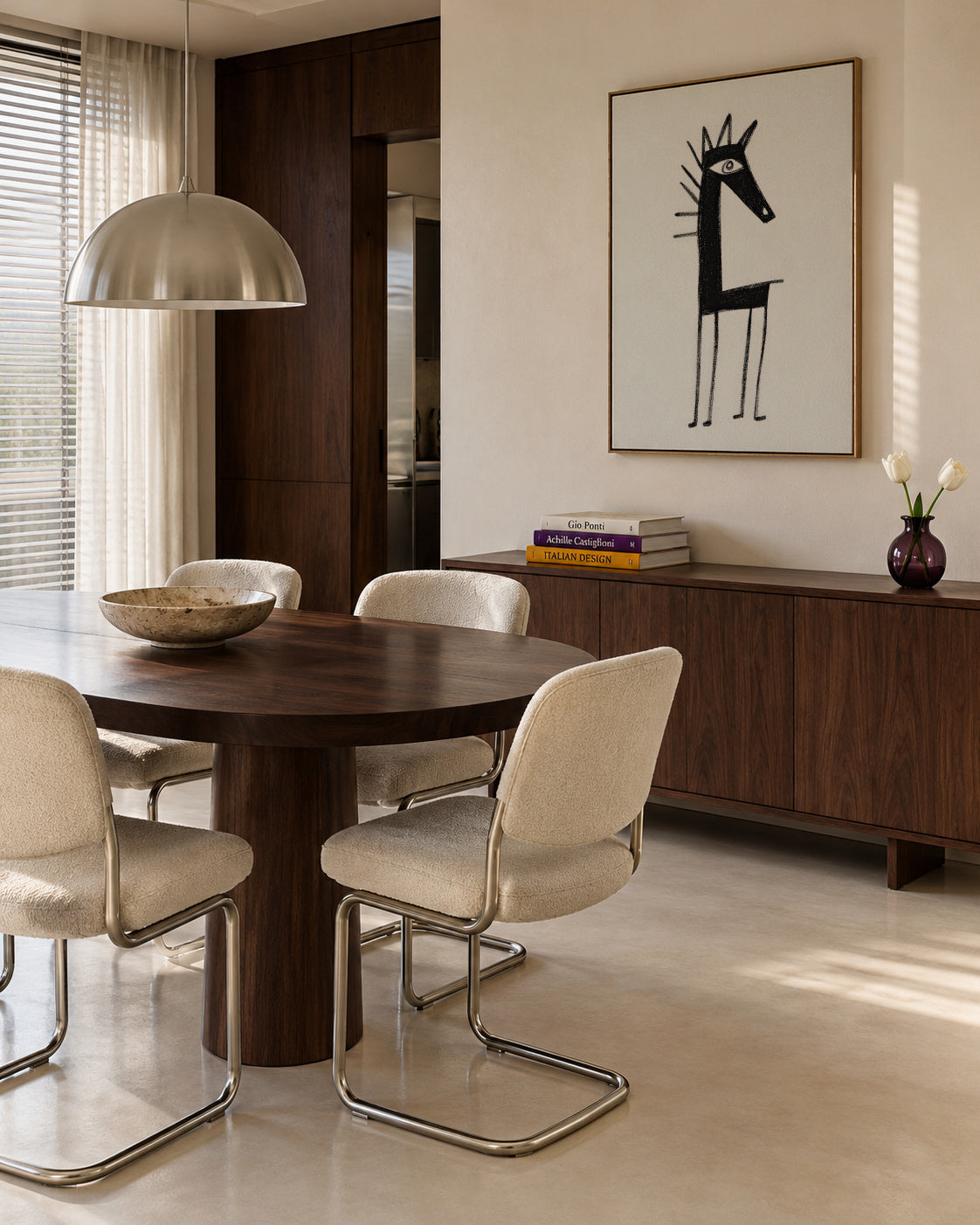Little Creature - Framed canvas in an interior