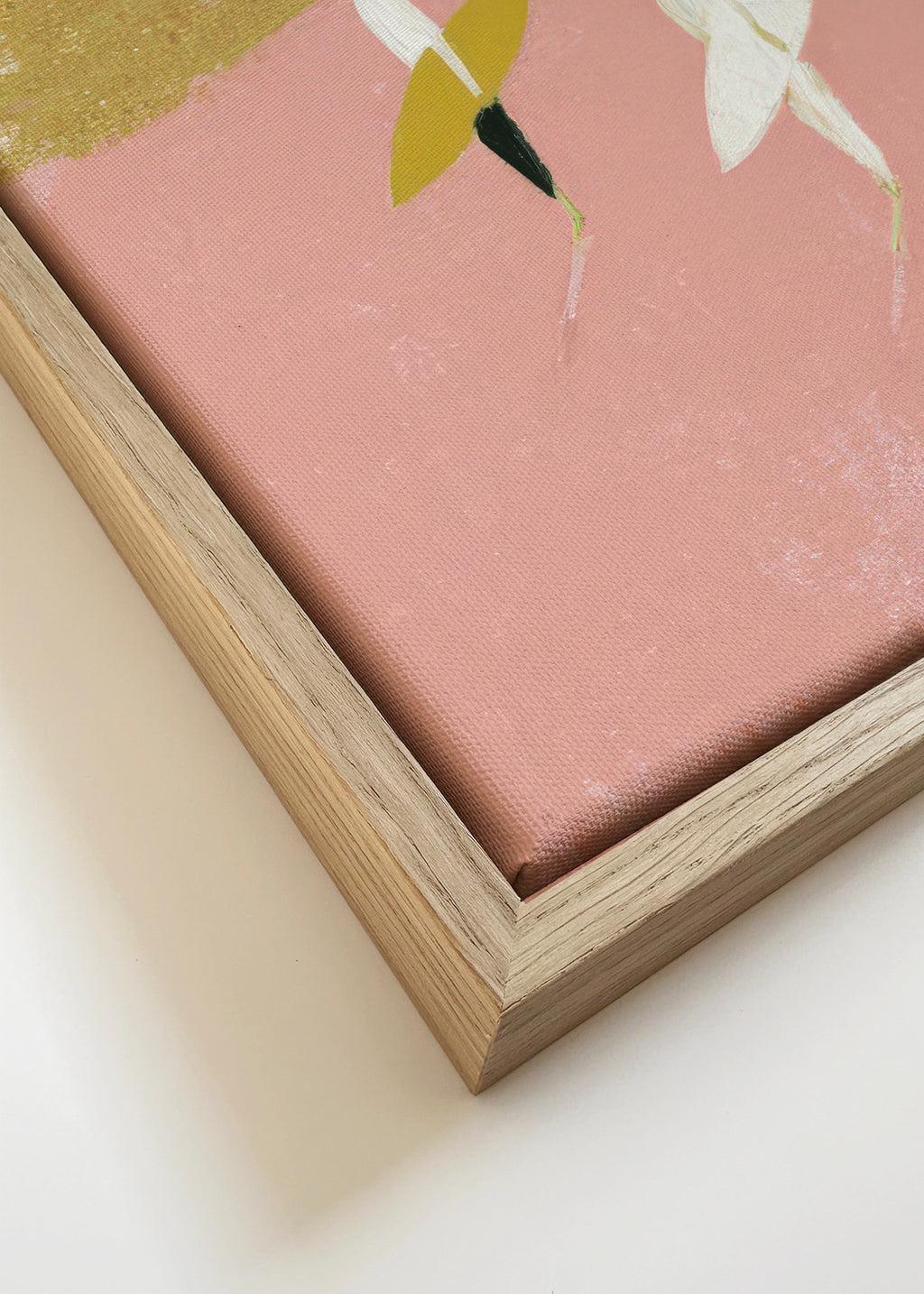 Coral Waves - Framed canvas detail