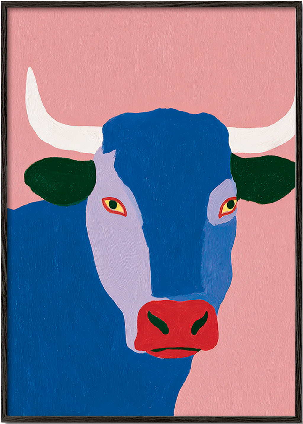 Indigo Stier Gemälde