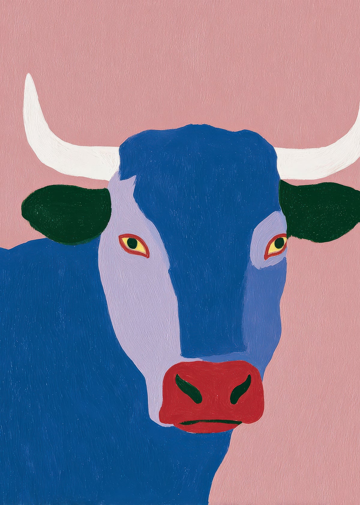 Indigo Bull - Unframed art print