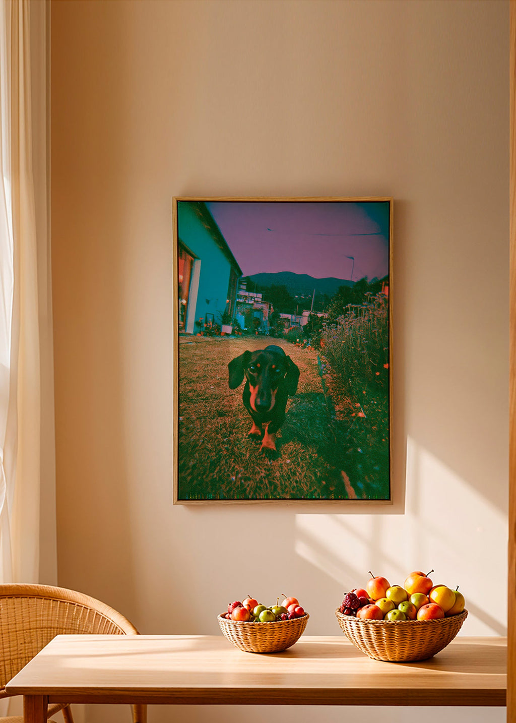 Hund im Dämmerlicht