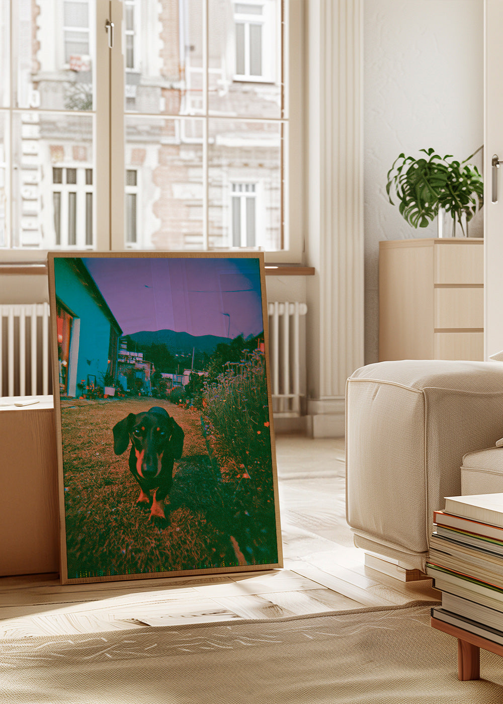 Hund im Dämmerlicht
