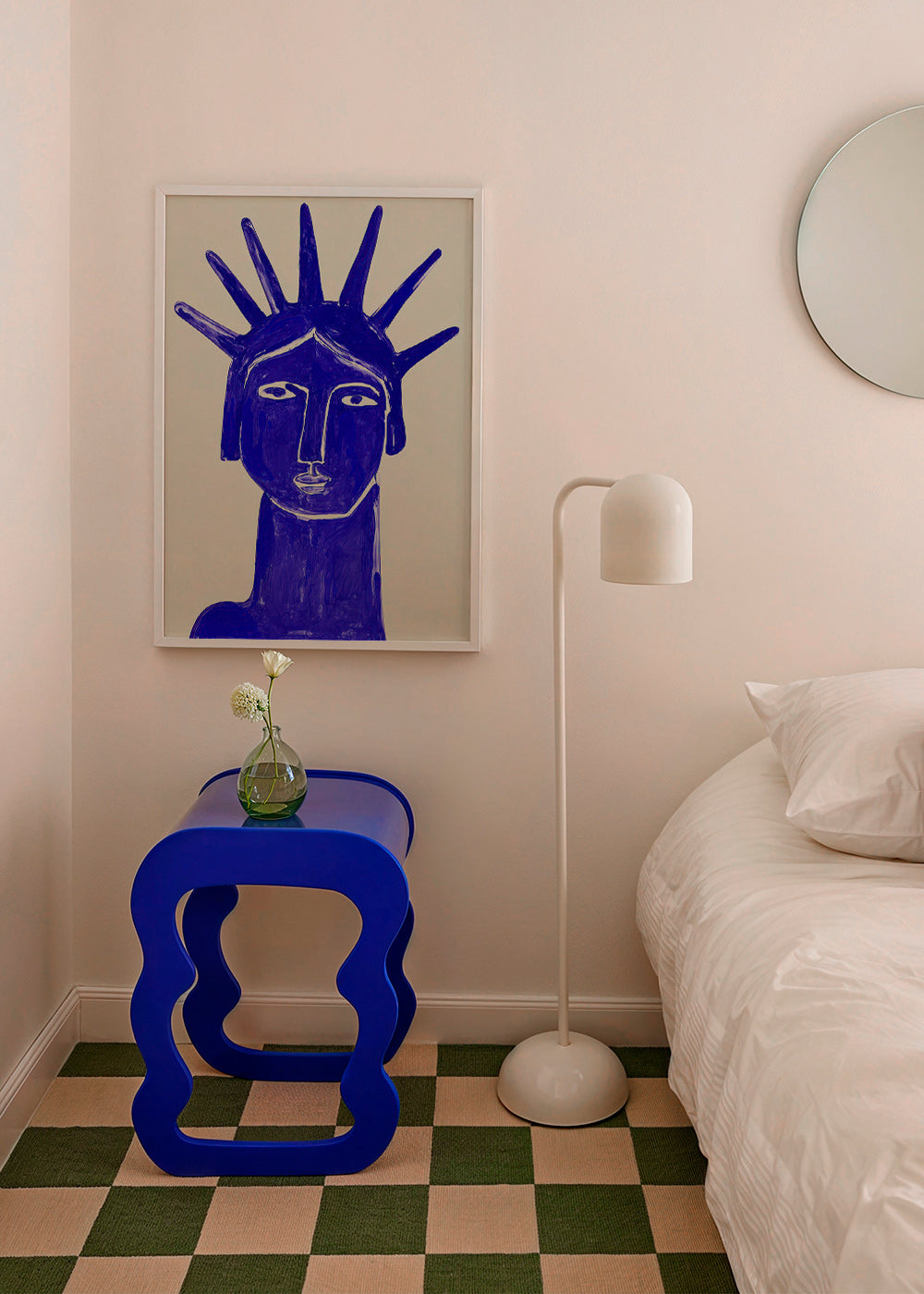 Blaues Gesicht Illustration