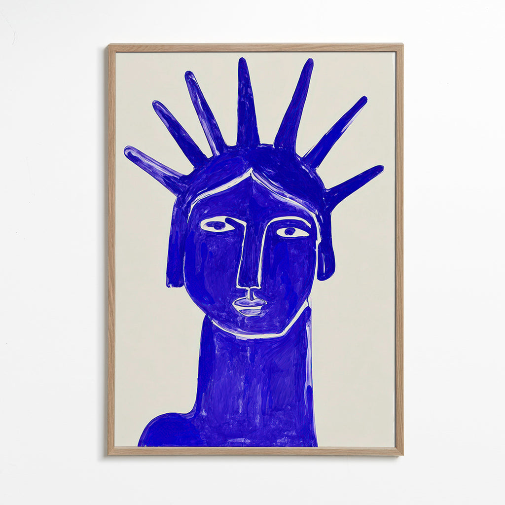 Blaues Gesicht Illustration