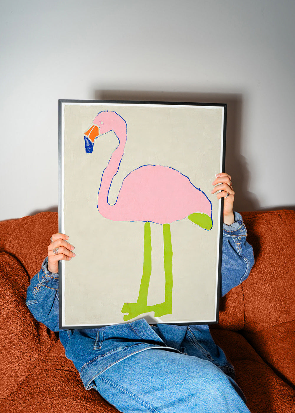 Rosa Flamingo Kunstdruck