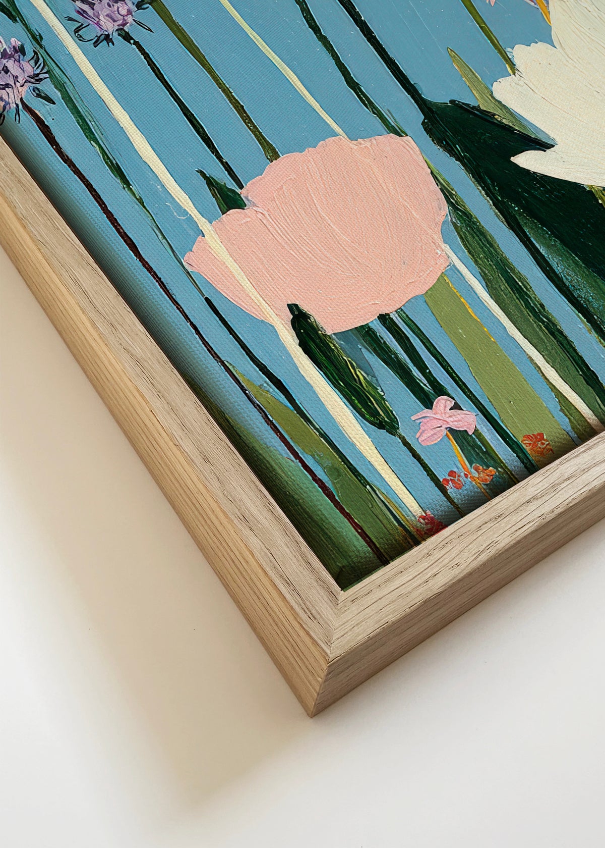 Summer Meadow - Framed canvas detail
