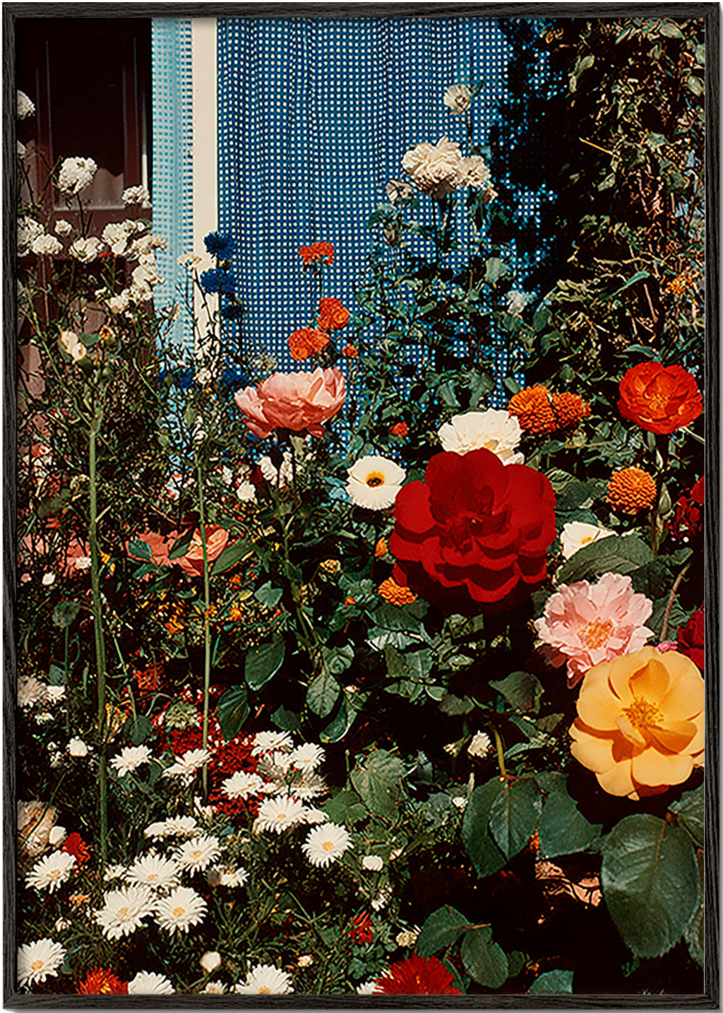 Botanischer Druck: blühender Garten