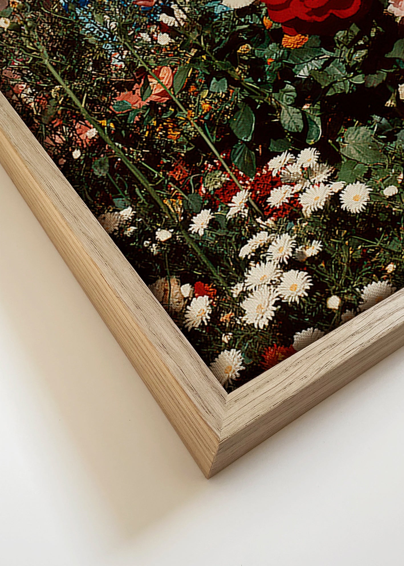 Botanischer Druck: blühender Garten