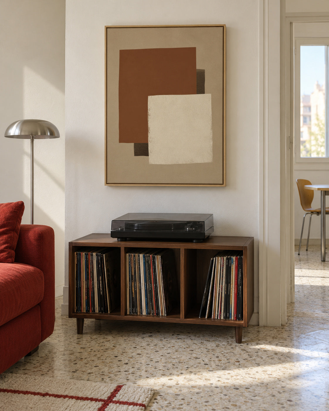 Clay Balance - Framed canvas in an interior