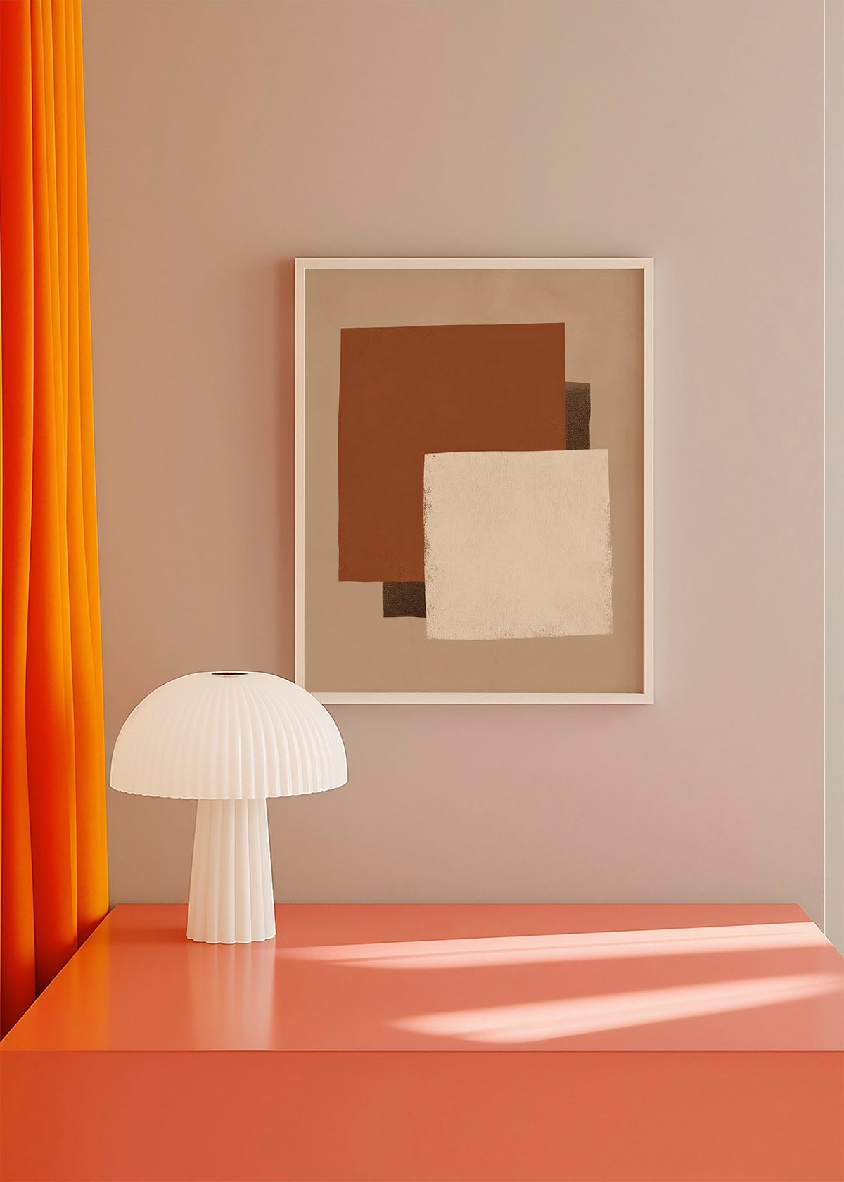 Geometrisches Bild in Erdtönen