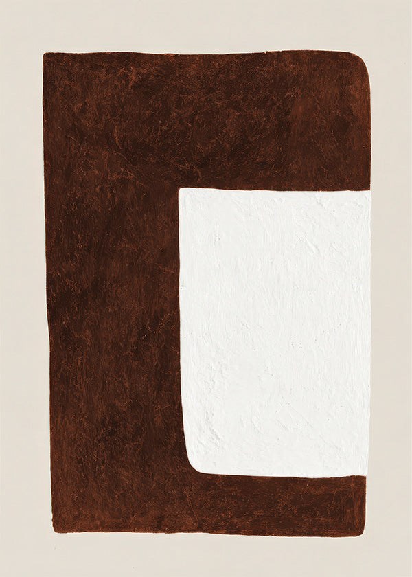 Abstraktes Bild: Schokoladenform Minimal