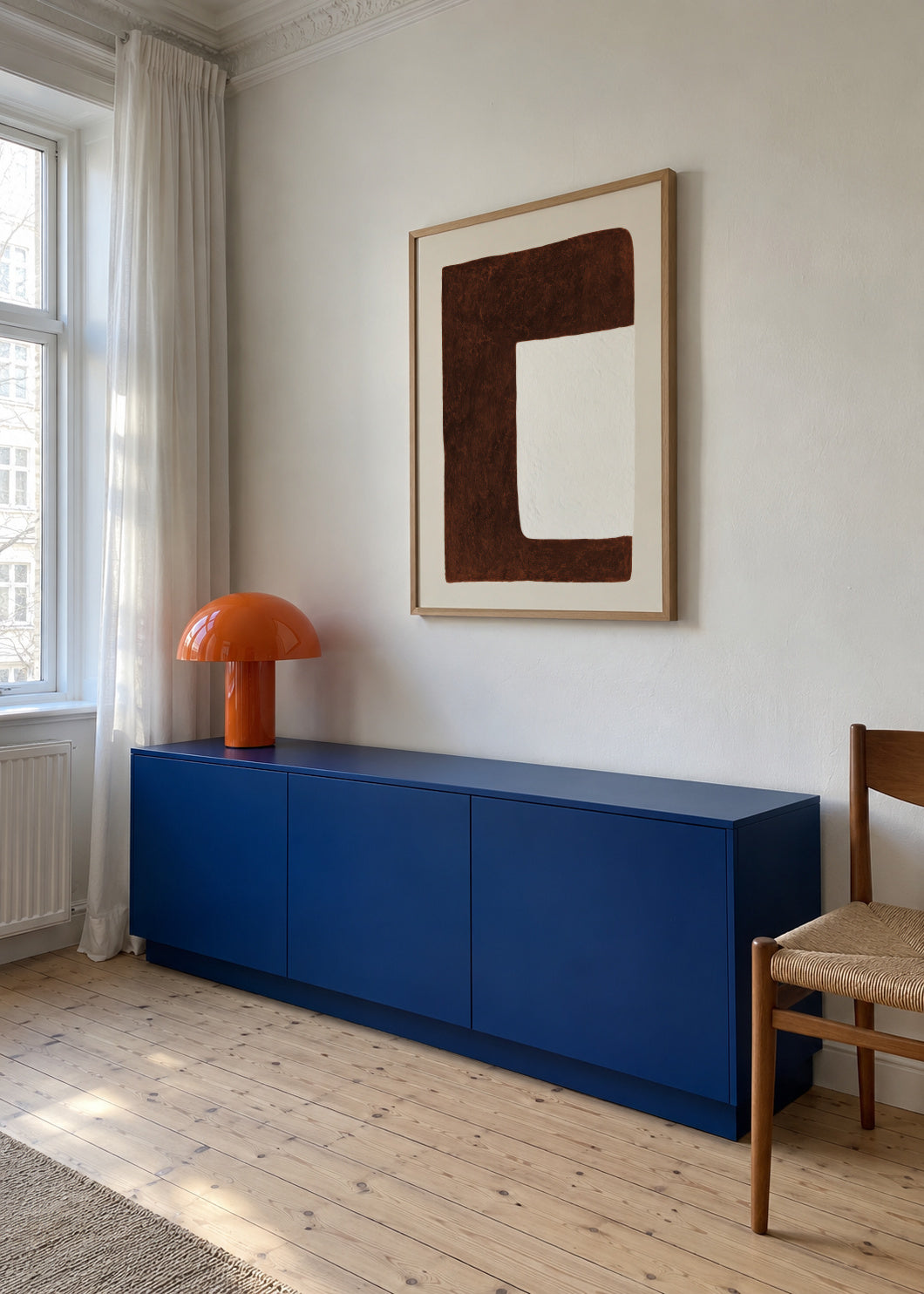 Chocolate Form - Framed poster in an interior