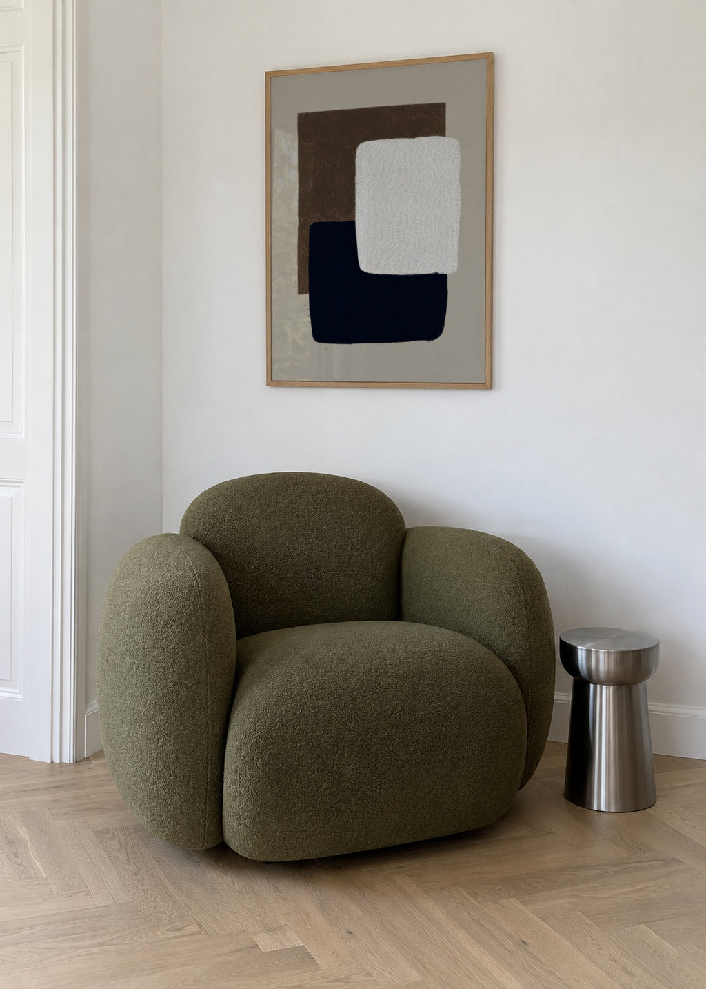 Black & Ivory - Framed poster in an interior