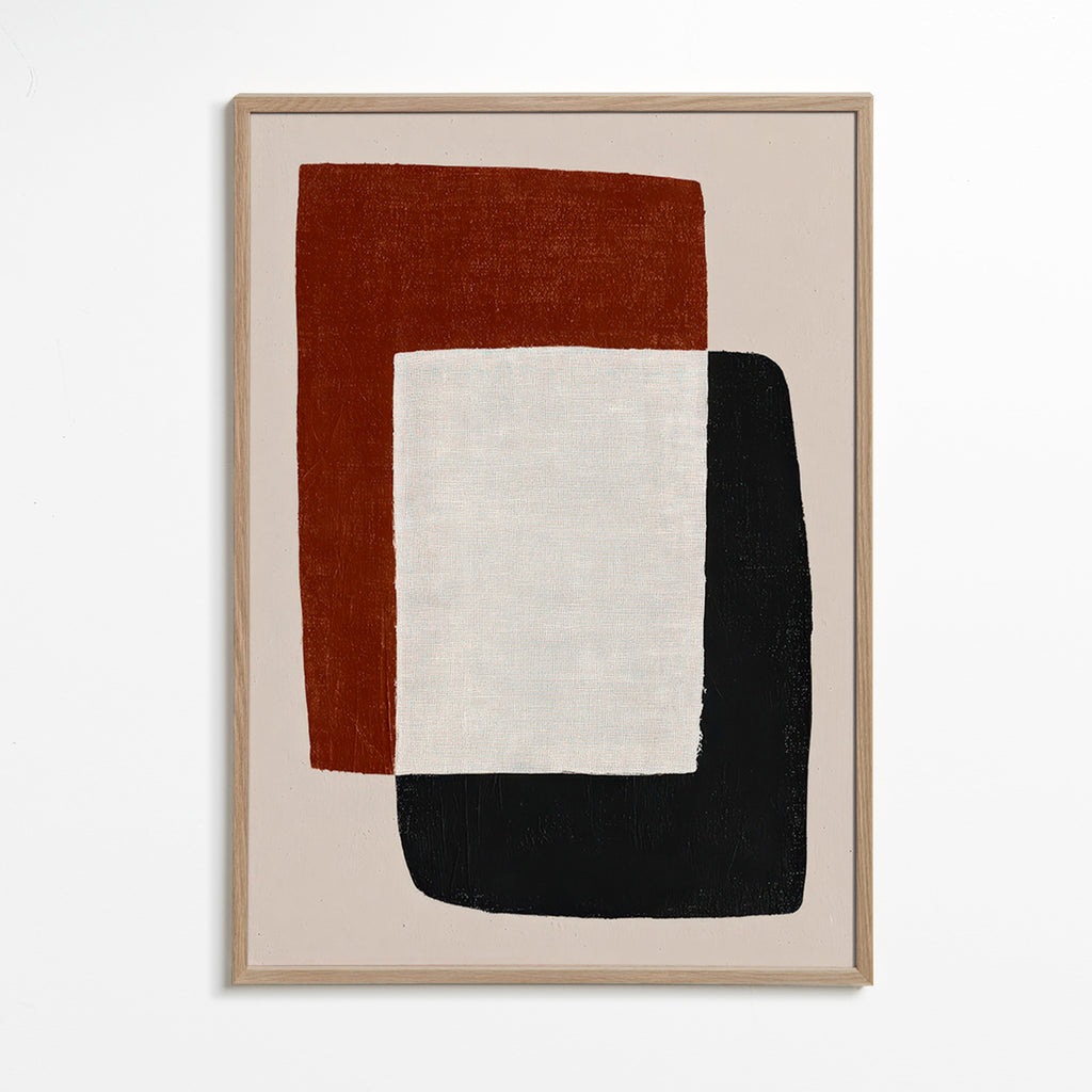 Minimalistisches Bild mit überlappenden Formen