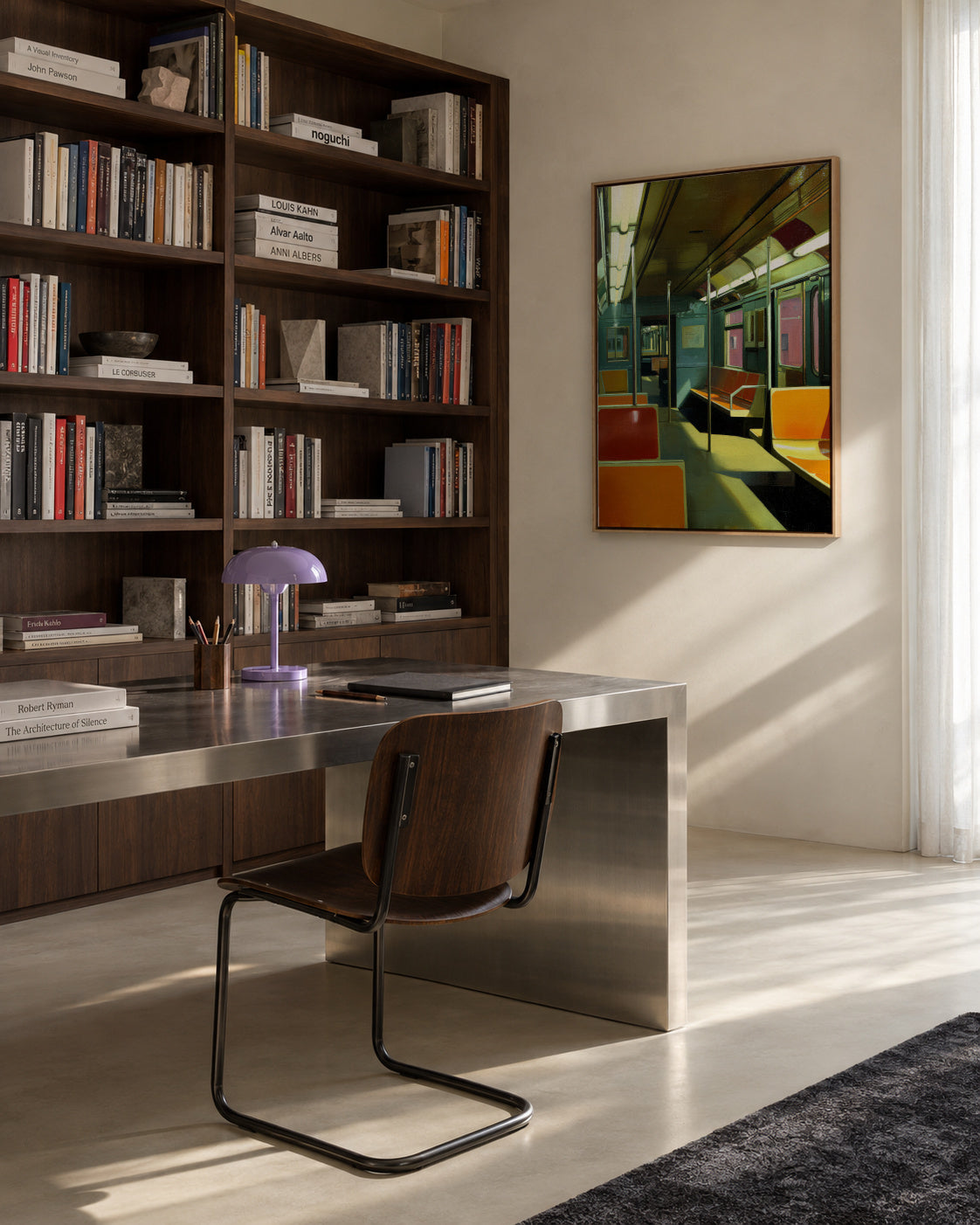 Last Train Home - Framed canvas in an interior