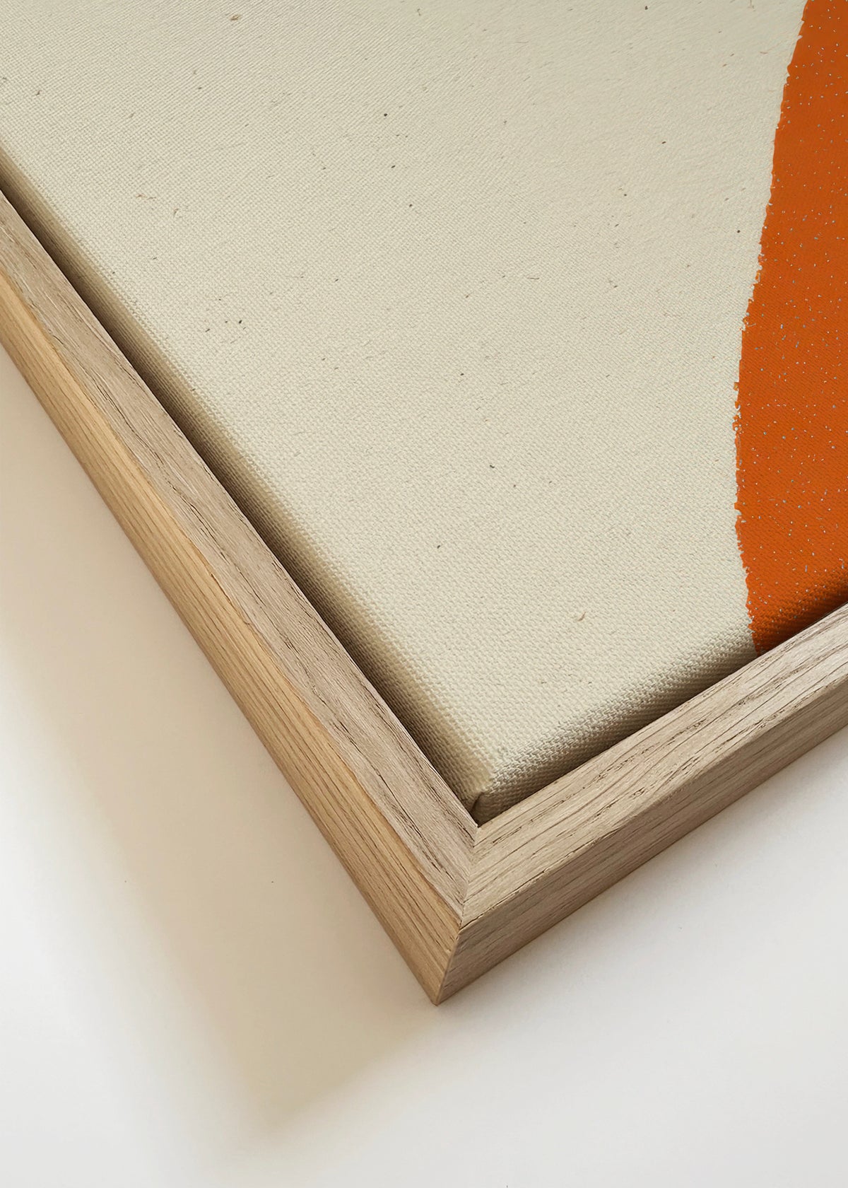 Orange Portrait - Framed canvas detail