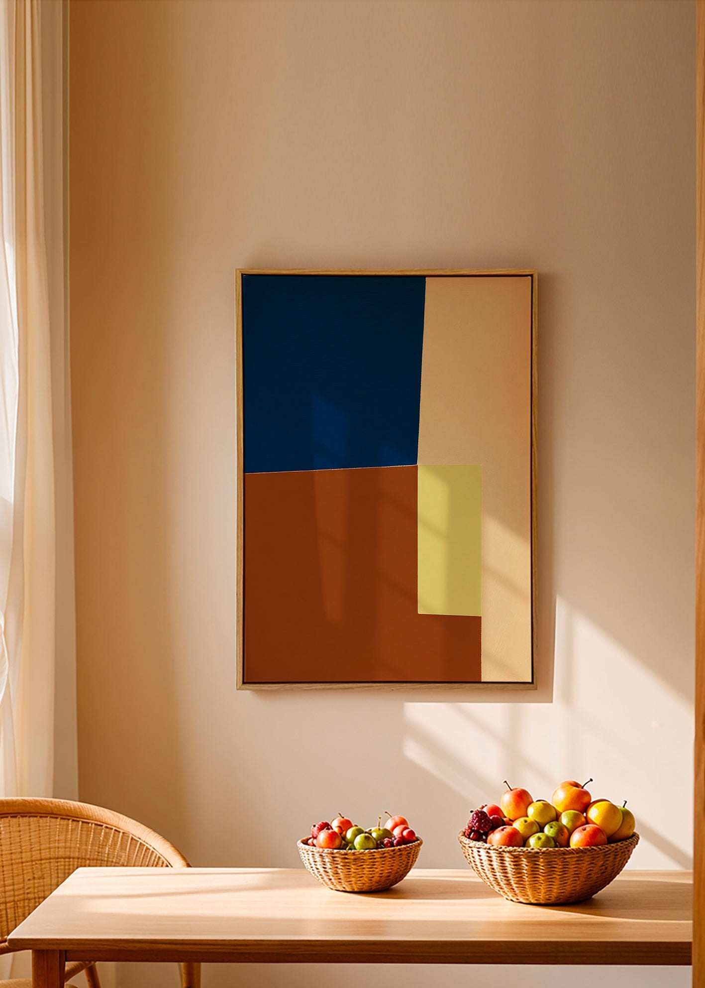Geometrisches Bild mit Farbblöcken