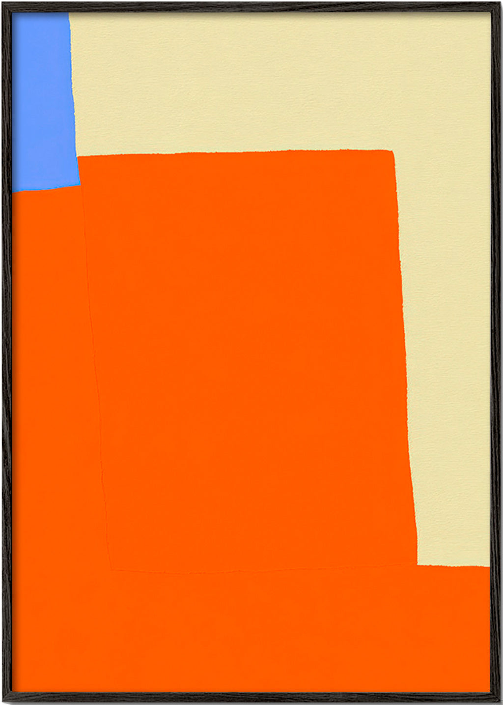 Abstraktes Bild mit orangen Flächen