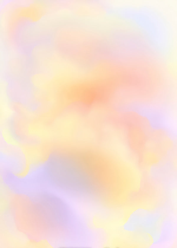 Abstraktes Bild Pastellwolken