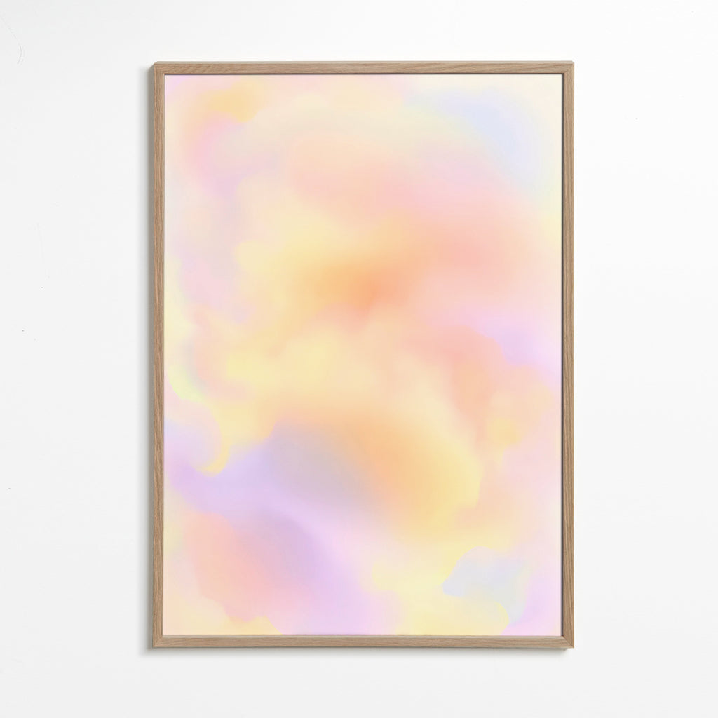 Abstraktes Bild Pastellwolken