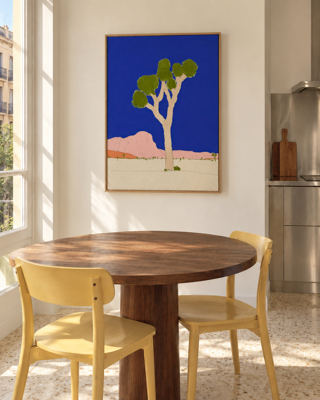 Desert Tree - Framed canvas in an interior