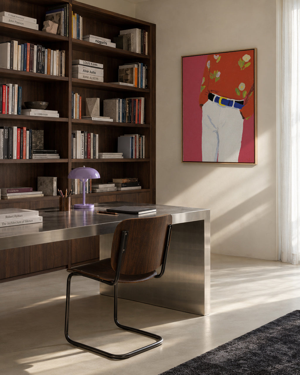 Floral Shirt - Framed canvas in an interior
