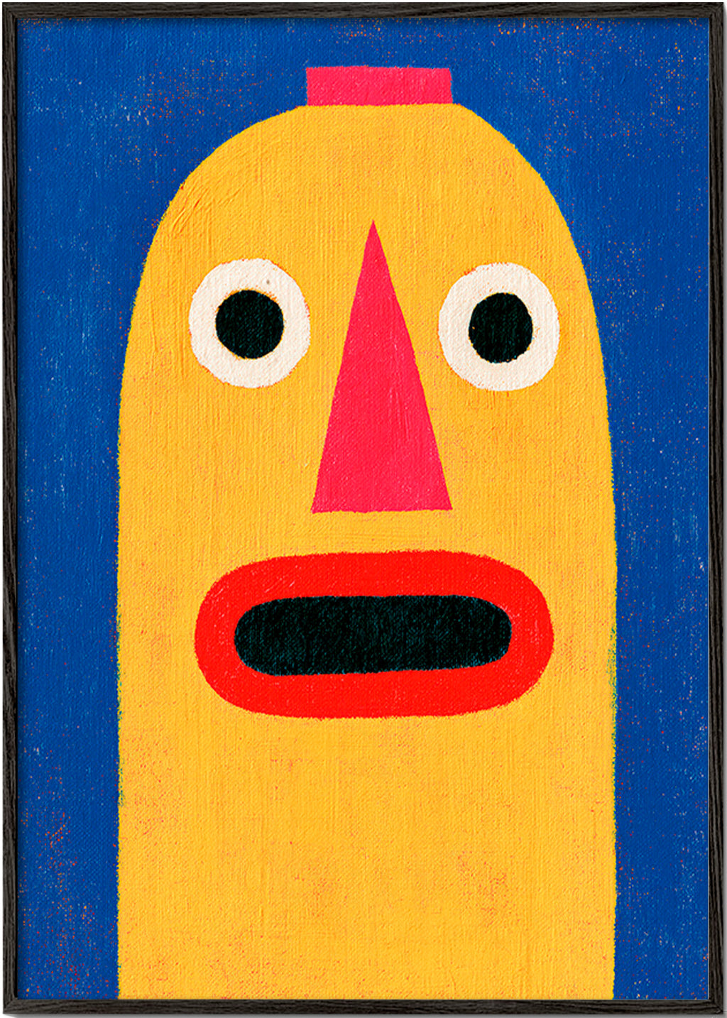 Illustration gelbe Maske