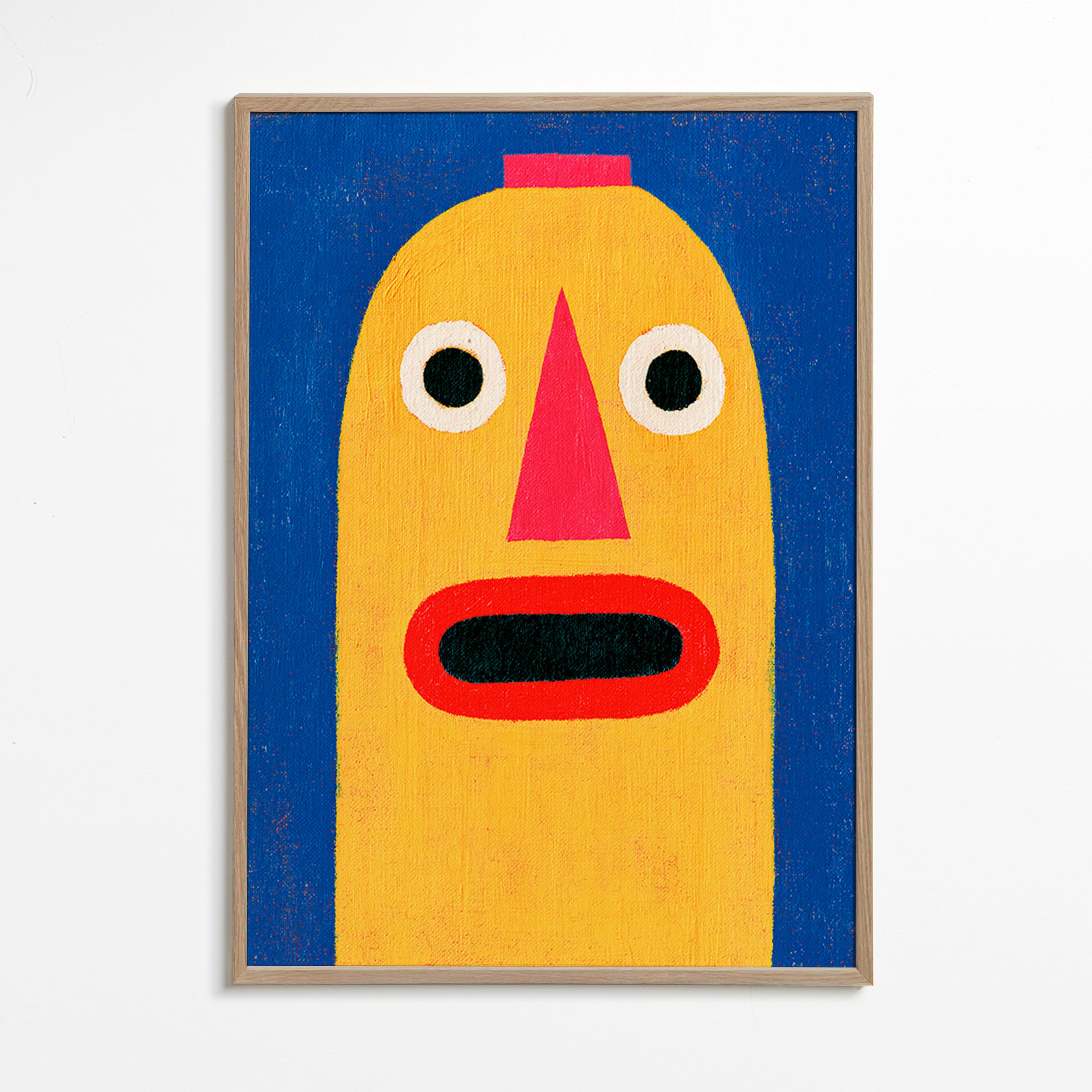 Illustration gelbe Maske