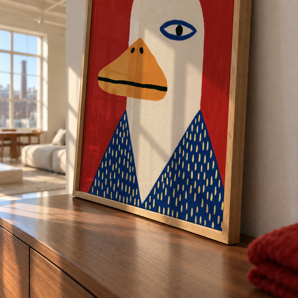 Duck Portrait - Framed poster detail