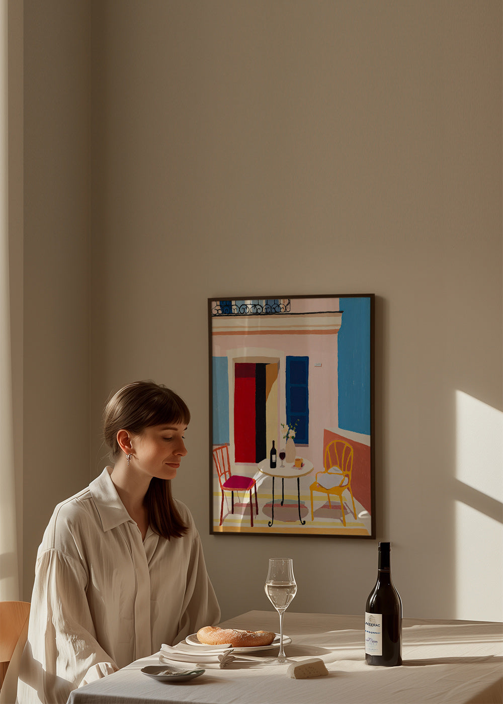 Küchenkunst: Italienischer Balkon mit Wein