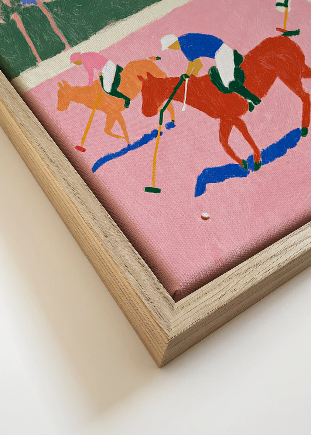 Polo-Sportbild in Rosa