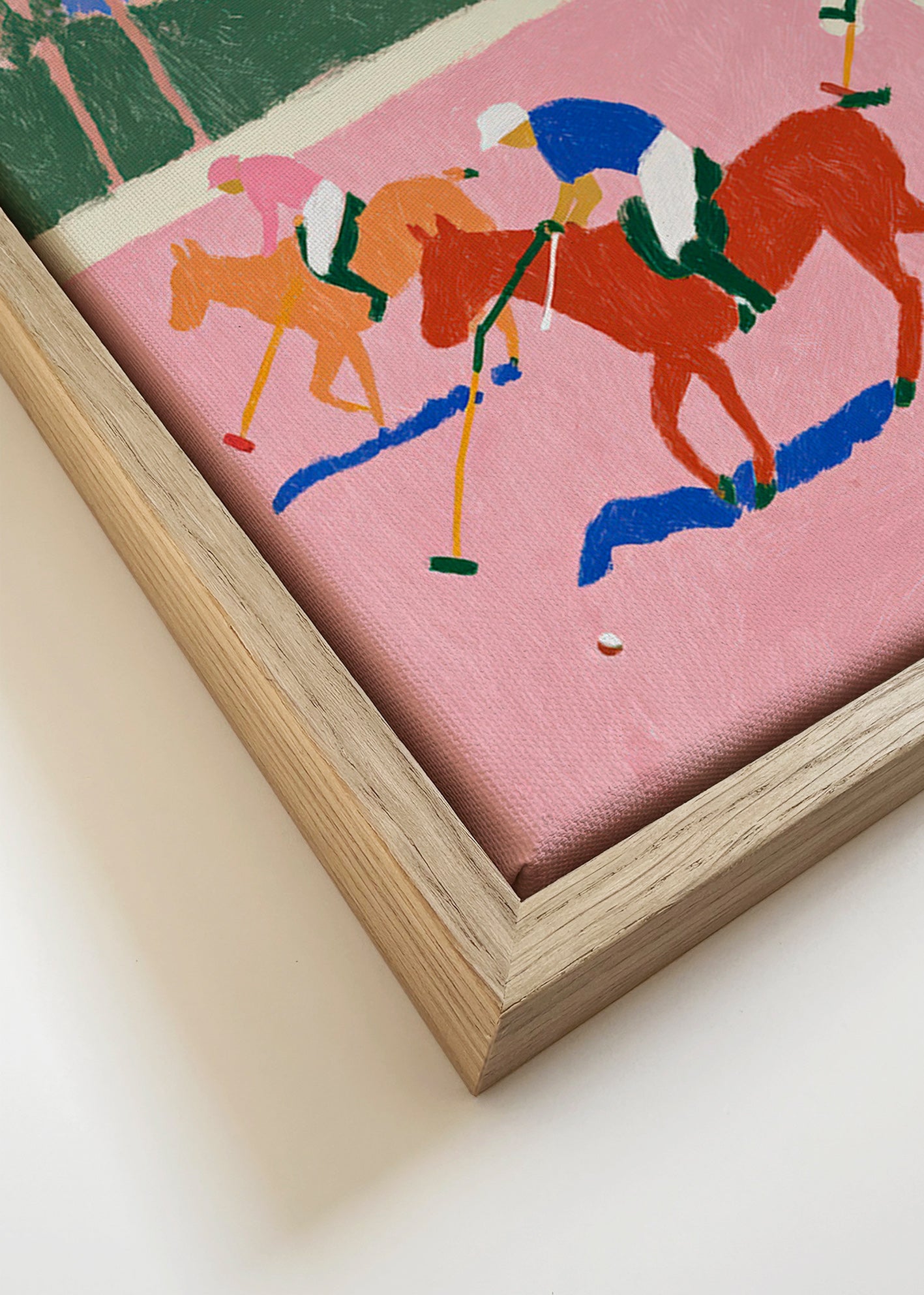 Polo-Sportbild in Rosa