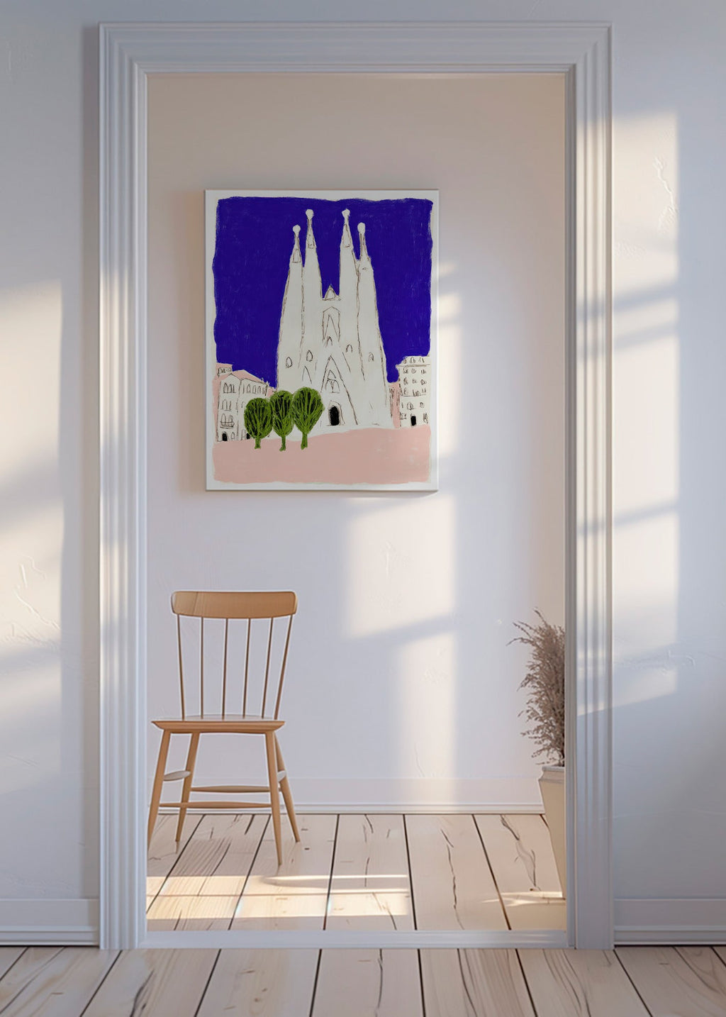 Küchenkunst Sagrada Familia Nacht-Skizze