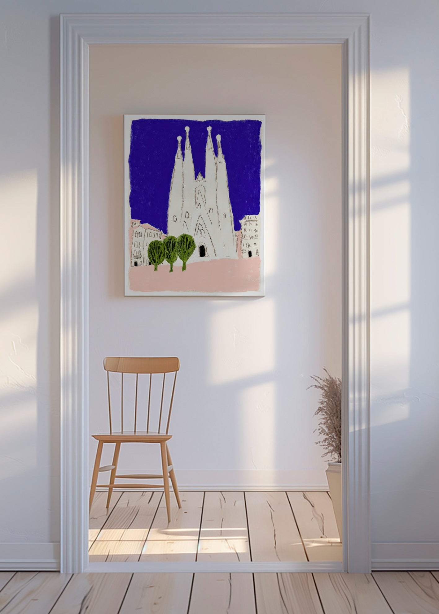 Küchenkunst Sagrada Familia Nacht-Skizze