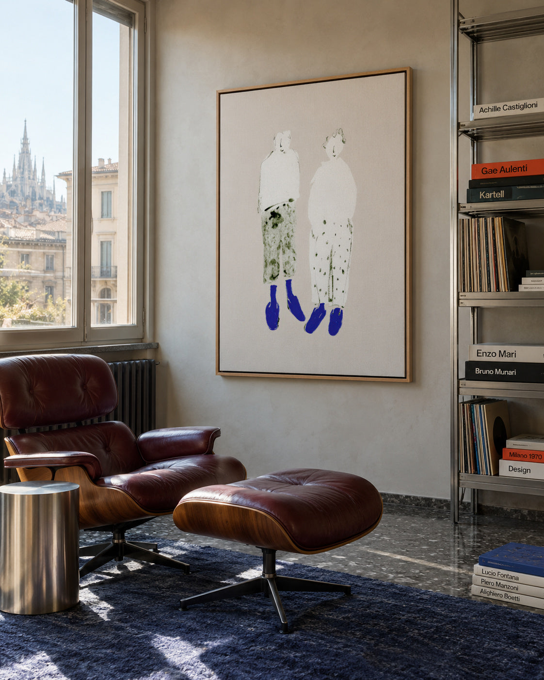 Ghost Couple - Framed canvas in an interior