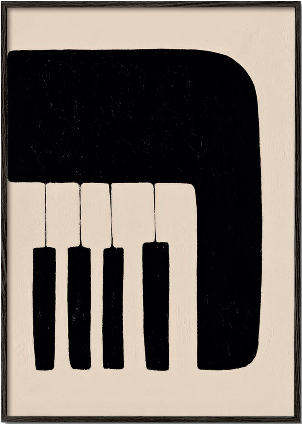 Minimalistisches Klavierbild mit Tasten