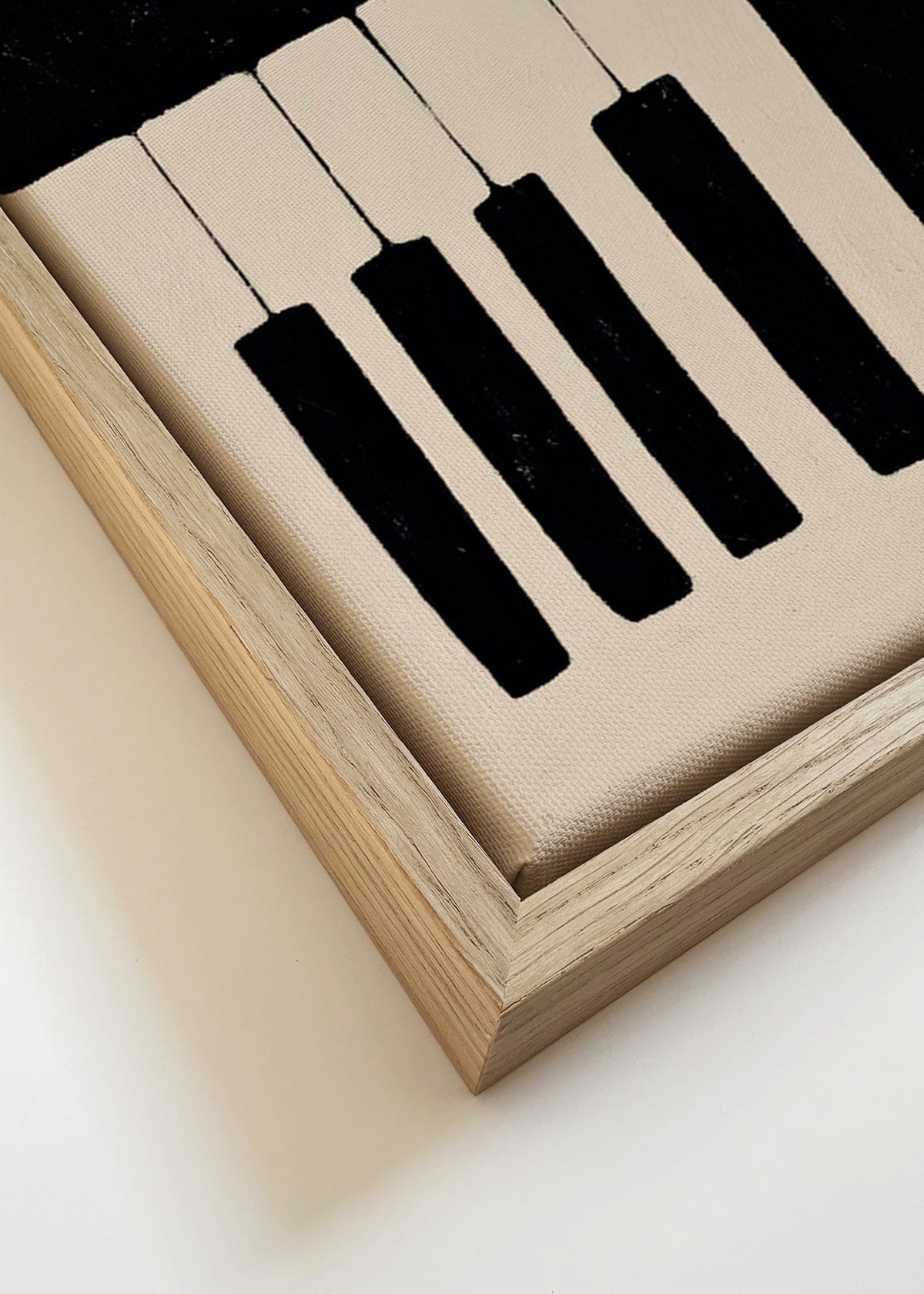 Minimalistisches Klavierbild mit Tasten