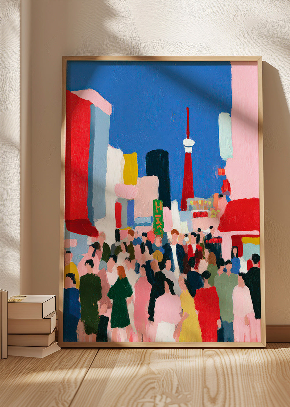 Reiseposter Tokio farbenfroh