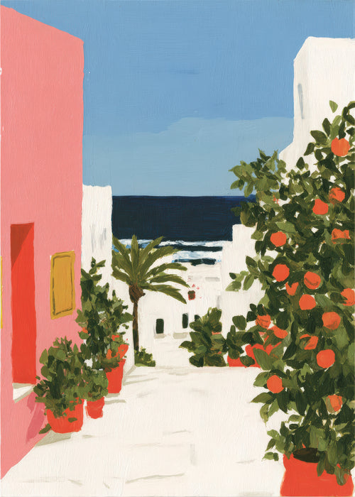 Coastal Alley - Unframed art print