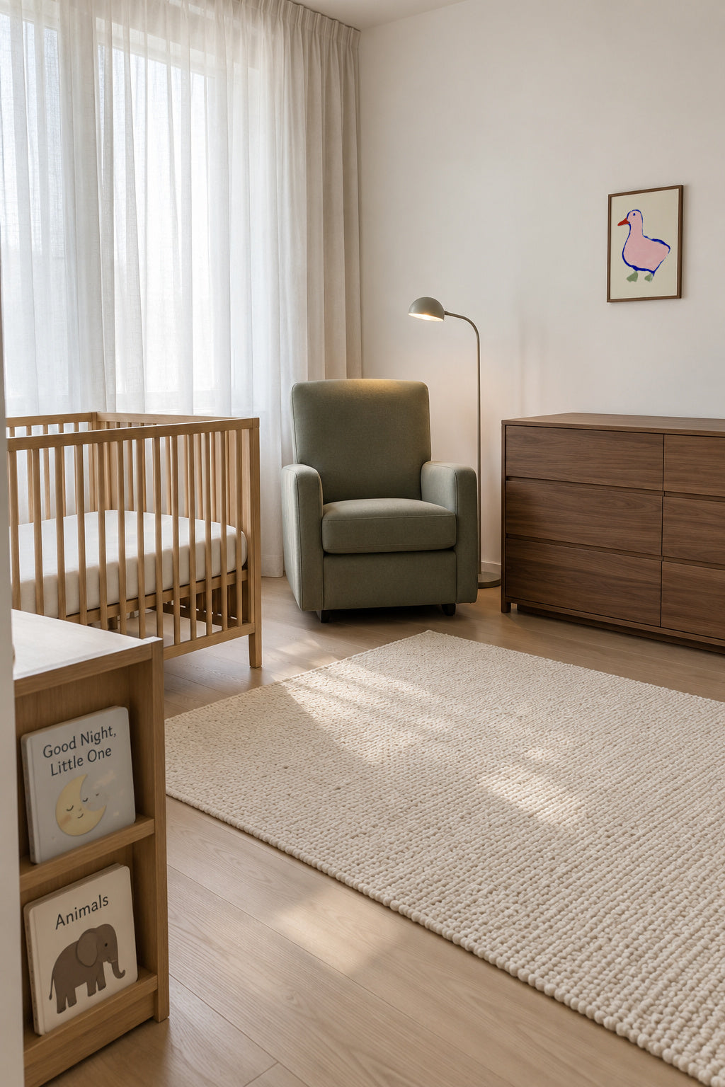 Soft Duckling - Framed poster in an interior