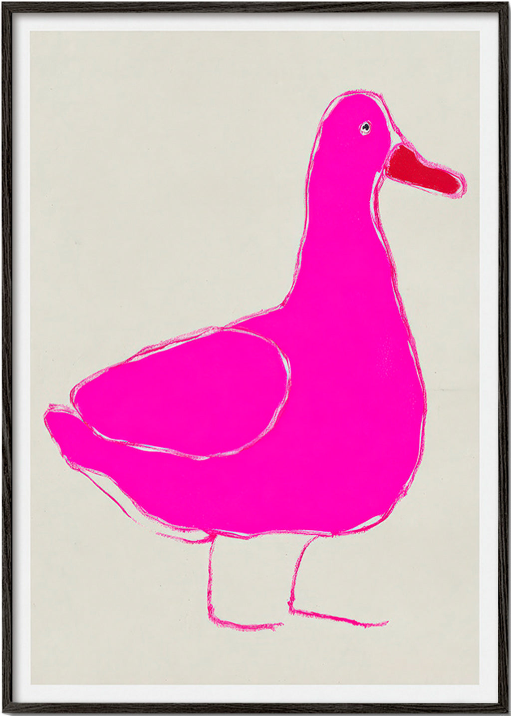 Rosa Ente Illustration