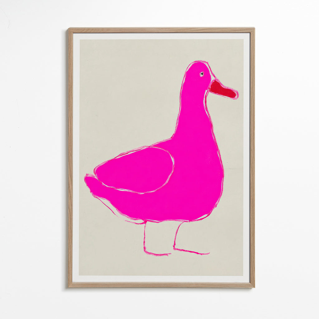 Rosa Ente Illustration