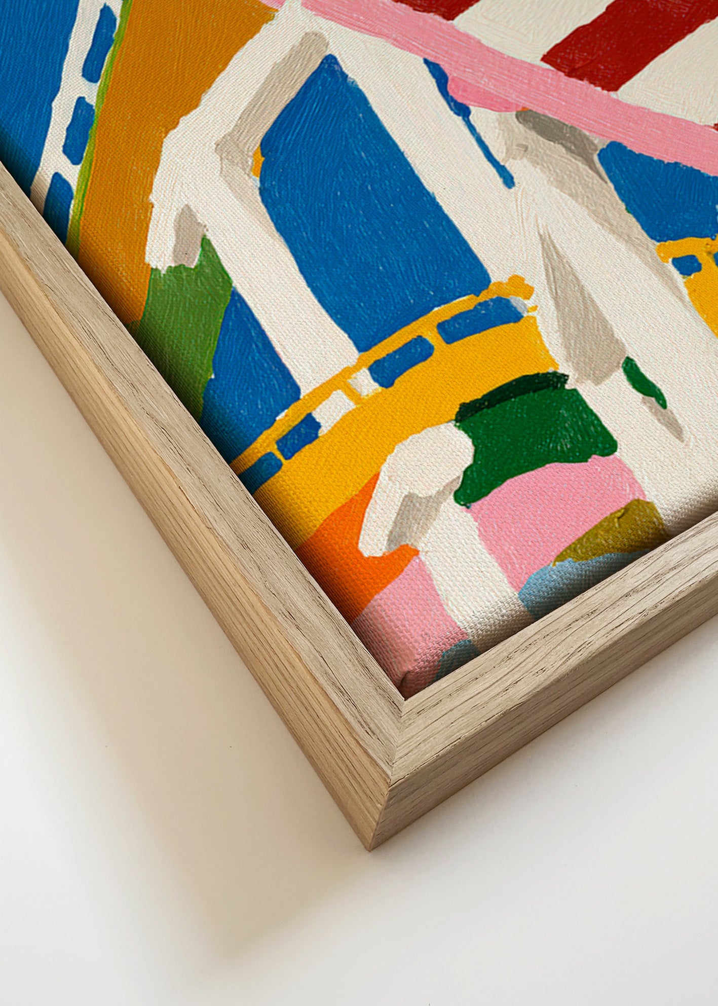 Bunte Achterbahn-Illustration