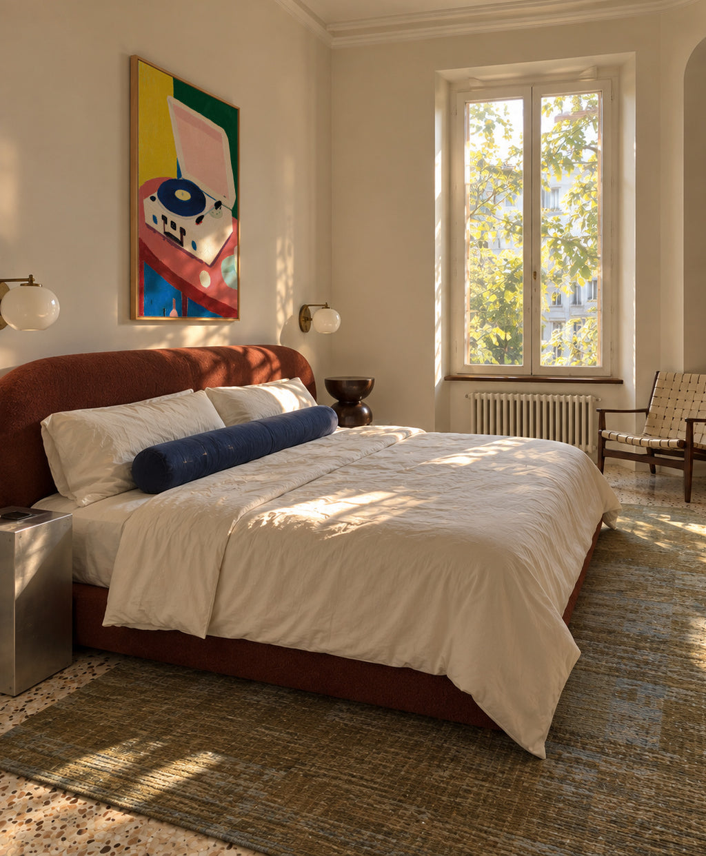 Vinyl Morning - Framed canvas in an interior