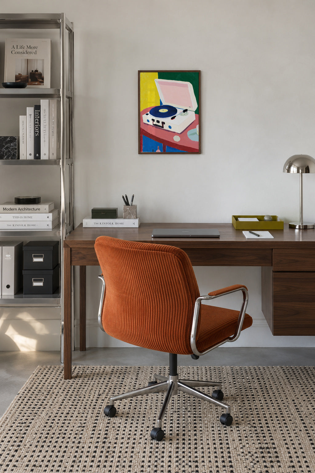 Vinyl Morning - Framed poster in an interior