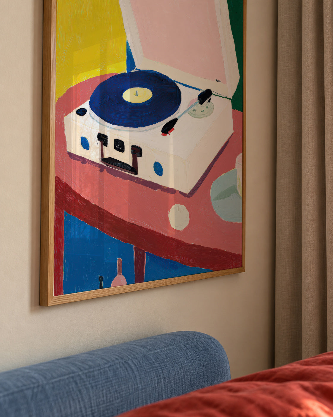 Vinyl Morning - Framed poster detail