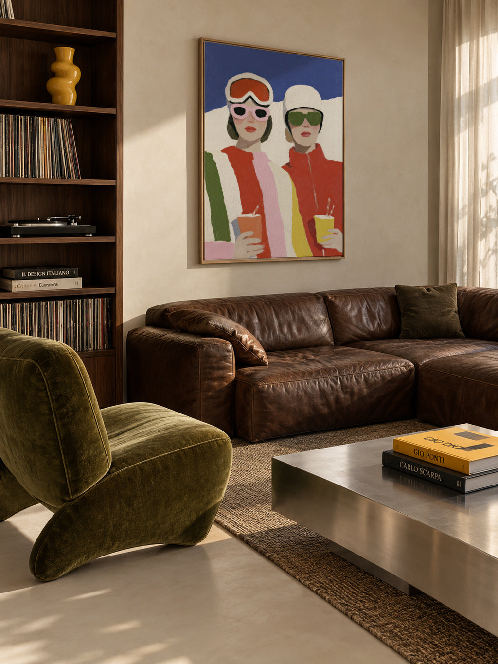 Après Ski - Framed canvas in an interior