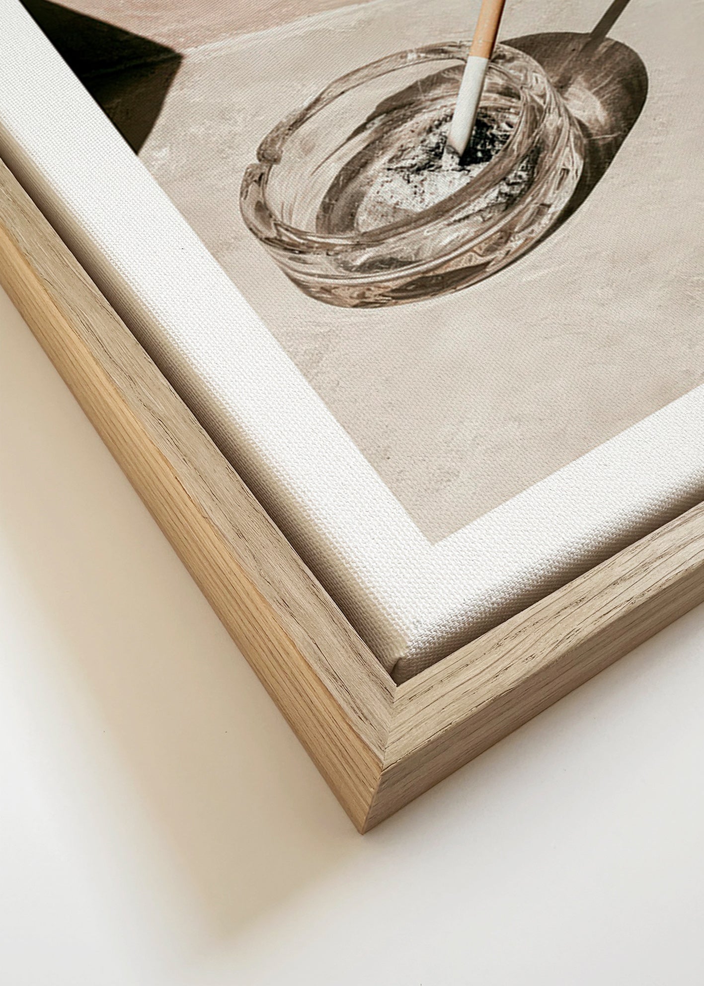 Küchenfoto mit Glas-Aschenbecher