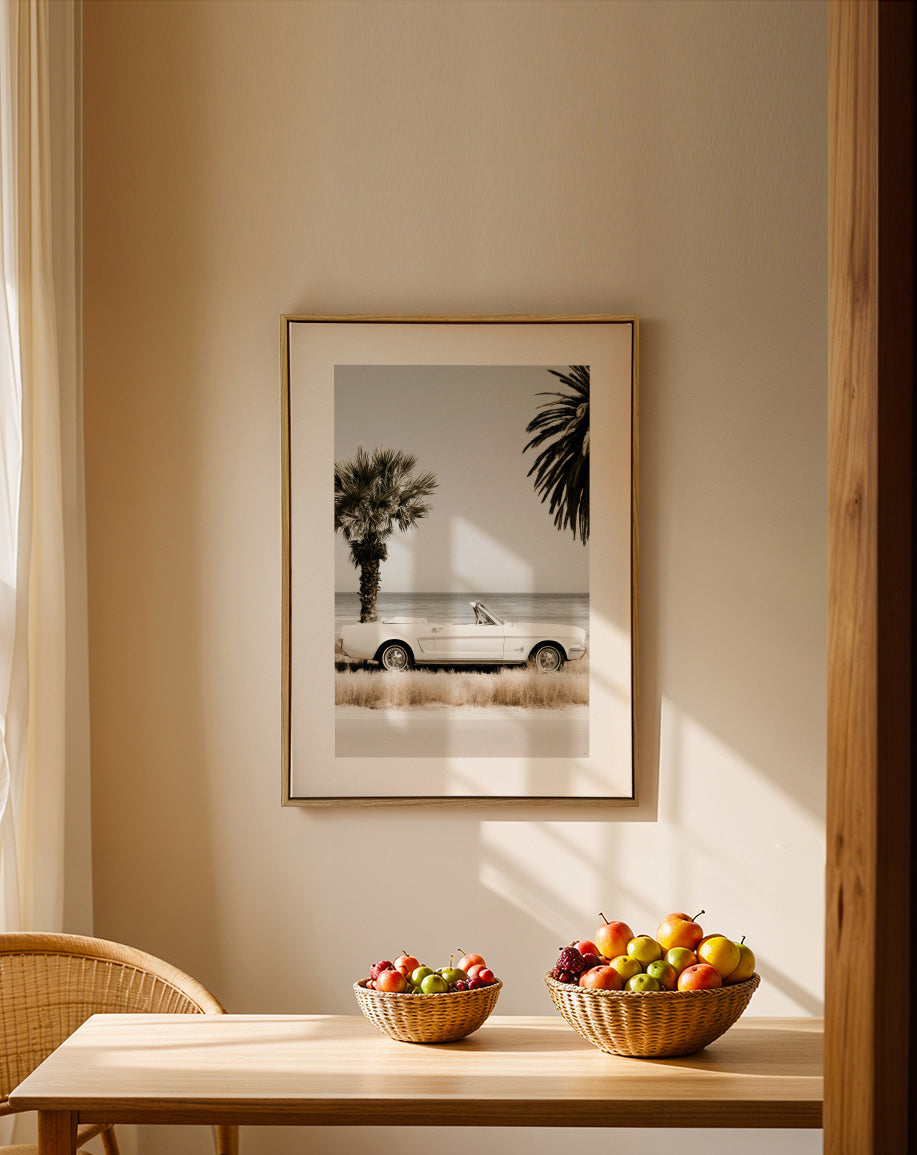 Palm Motel - Framed canvas in an interior