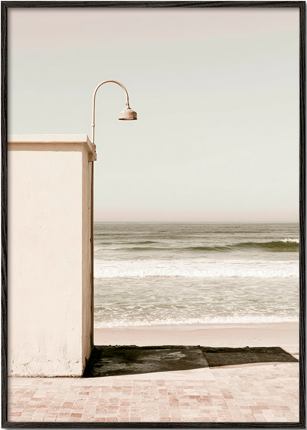 Landschaftskunst: Strandmotiv mit Wandlampe